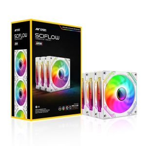 ANT ESPORTS SCIFLOW ARGB WHITE CABINET FAN TRIPLE PACK