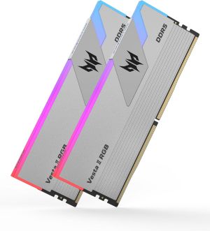 PREDATOR VESTAII DDR5 RGB U-DIMM 6000MHZ 64GB (32GB*2) SILVER
