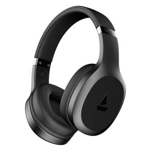 Boat Rockerz 412 40Ms Low Latency, Bluetooth Wireless Over Ear Headphone with Mic (Active Black)