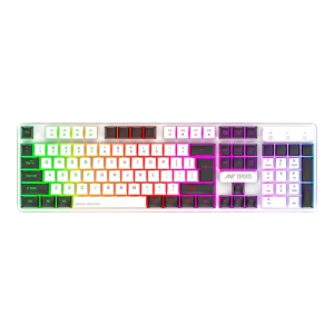 ANT ESPORTS MK1700 PRO BACKLIT GAMING KEYBOARD - WHITE / BLACK (R-41183733)