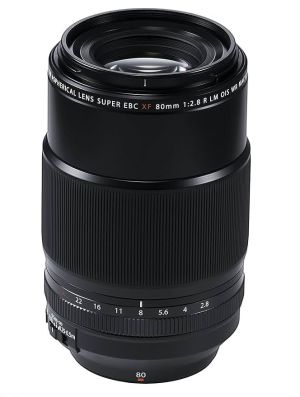 FUJIFILM FUJINON XF 80MM F2.8 R LM OIS WR MACRO PRIME LENS - BLACK (LINEAR MOTOR, OPTICAL IMAGE STABILIZATION, WEATHER RESISTANCE & SUPER EBC/ELECTRON BEAM COATING)