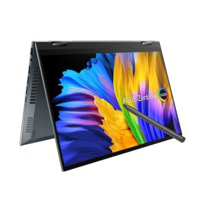 ASUS ZENBOOK 14 FLIP OLED (2022), 14 INCH (35.56 CMS) 2.8K OLED 16:10 90HZ TOUCH, CORE I7-12700H 12TH GEN, 2-IN-1 LAPTOP (16GB/512GB SSD/IRIS XE GRAPHICS/WIN 11/OFFICE 2021/GREY/1.4 KG), UP5401ZA-KN701WS