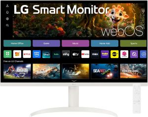 LG 32SR75U-W 32-INCH SMART MONITOR, WHITE