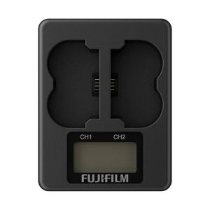 FUJIFILM DUAL BATTERY CHARGER BC-W235 FOR NP-W235 CAMERA BATTERY, BLACK, (16651459)