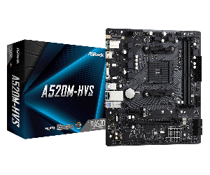 ASRock A520M-HVS AM4 AMD Micro ATX AMD Motherboard