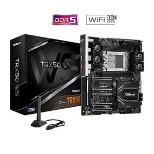 ASROCK TRX50 WS AMD TRX50 Ryzen 7000 EATX DDR5 sTR5 Threadripper Motherboard