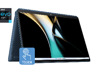 HP SPECTRE X360 OLED EYESAFE EVO INTEL CORE I7 13TH GEN 1355U - (16 GB/1 TB SSD/WINDOWS 11 HOME) 14-EF2033TU THIN AND LIGHT LAPTOP (13.5 INCH, NOCTURNE BLUE, 1.34 KG, WITH MS OFFICE)