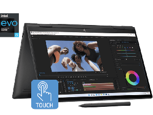 HP ENVY X360,13TH GEN INTEL CORE I5-1335U,15.6-INCH(39.6 CM) FHD,TOUCHSCREEN,OLED,CREATOR LAPTOP,16GB LPDDR5,512GB SSD,INTEL IRIS XE GRAPHICS,5MP CAMERA,B&O,PEN(WIN 11,MSO,BLACK,2.14 KG),15-FE0028TU