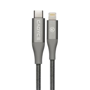 CADYCE CADMIUM PLUS USB C TO LIGHTNING CABLE 1.2M BLACK COLOR CA-CLC - BLACK