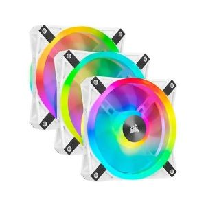 CORSAIR QL120 RGB CABINET FAN TRIPLE PACK WITH LIGHTING NODE CORE WHITE