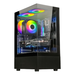ANT ESPORTS CRYSTAL X2 MID-TOWER ATX CABINET BLACK