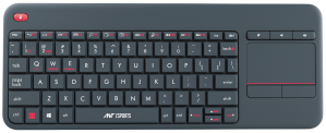 ANT ESPORTS WK100 WIRELESS KEYBOARD WITH BUILT-IN TOUCHPAD (GRAY)