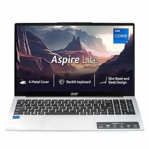 Acer Aspire Lite, 13th Gen, Intel Core i7-13620H Processor, 16 GB RAM, 1 TB SSD, Full HD IPS, 15.6"/39.62 cm, Windows 11 Home, MSO, Pure Silver, 1.70 kg, AL15-52H, Backlit keyboard, Thin and Light Laptop UN.347SI.00W