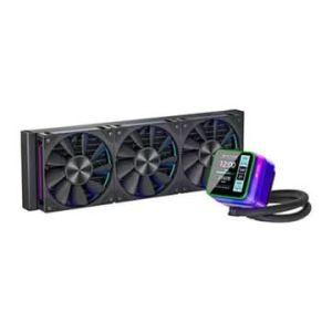 ANT ESPORTS Glacius 360D 360mm ARGB CPU Liquid Cooler ( Black ) ( With LCD Display )