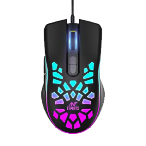 ANT ESPORTS GM80 WIRED OPTICAL GAMING MOUSE - BLACK