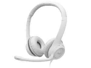 LOGITECH USB HEADSET H390 - OFF WHITE