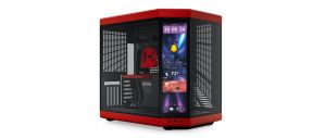 HYTE Y70 TOUCH INFINITE DUAL CHAMBER ATX MID-TOWER CABINET RED-BLACK (CS-HYTE-Y70TI-RB)