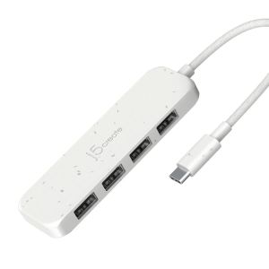 J5CREATE ECO-FRIENDLY USB-C to 4-Port Type-A Gen 2 Hub
