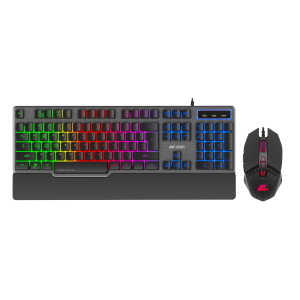 ANT ESPORTS KM500 PRO BACKLIT WIRED GAMING KEYBOARD AND MOUSE COMBO - BLACK