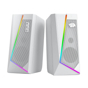 REDRAGON ANVIL GS520 - RGB 2.0 CHANNEL GAMING WIRED DESKTOP SPEAKERS (WHITE)