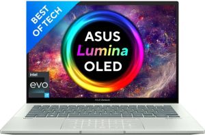 ASUS ZENBOOK 14 OLED INTEL EVO P-SERIES INTEL CORE I7 12TH GEN - (16 GB/512 GB SSD/WINDOWS 11 HOME) UX3402ZA-KM732WS LAPTOP (14 INCH, AQUA CELADON, WITH MS OFFICE)