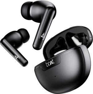 Boat Airdopes 161 ANC Active Noise Cancellation Bluetooth Earbuds (Black)