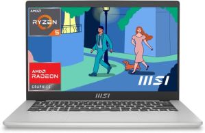 MSI MODERN 14 C7M-063IN 9S7-14JK11-063 [R5-7530U RYZEN/8GB/512GB SSD/WIN11 HOME/14.0 INCH/INTEGRATED GRAPHICS /1 YEAR(S)/SILVER]