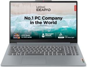 LENOVO IDEAPAD SLIM 3 82XM00A7IN [R5-7530U RYZEN/8GB/512GB SSD/WIN11 HOME+MSO/15.6 INCH/INTEGRATED GRAPHICS /1 YEAR(S)/GREY]