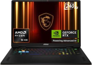 MSI VECTOR A18 HX AMD RYZEN 9 16 CORE 9955HX - (32 GB/2 TB SSD/WINDOWS 11 HOME/16 GB GRAPHICS/NVIDIA GEFORCE RTX 5080/240 HZ) VECTOR A18 HX A9WIG-088IN GAMING LAPTOP (18 INCH, COSMOS GRAY, 3.6 KG)