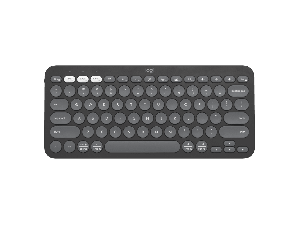 LOGITECH PEBBLE KEYS 2 K380S, MULTI-DEVICE BLUETOOTH WIRELESS KEYBOARD GRAPHITE