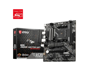 MSI MAG A520M Vector WiFi AM4 Micro ATX Motherboard
