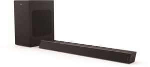 PHILIPS TAB7305 WITH WIRELESS SUBWOOFER, DOLBY AUDIO, HDMI ARC, OPTICAL IN 300 W BLUETOOTH SOUNDBAR (BLACK, 2.1 CHANNEL)