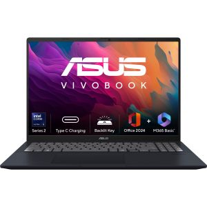 ASUS VIVOBOOK 16 X1607CA-MB139WS [ULTRA5-225H/16GB/512GB SSD/WIN11 HOME+MS24/14.0"/INTEGRATED GRAPHICS/1 YEAR(S)/BLUE]